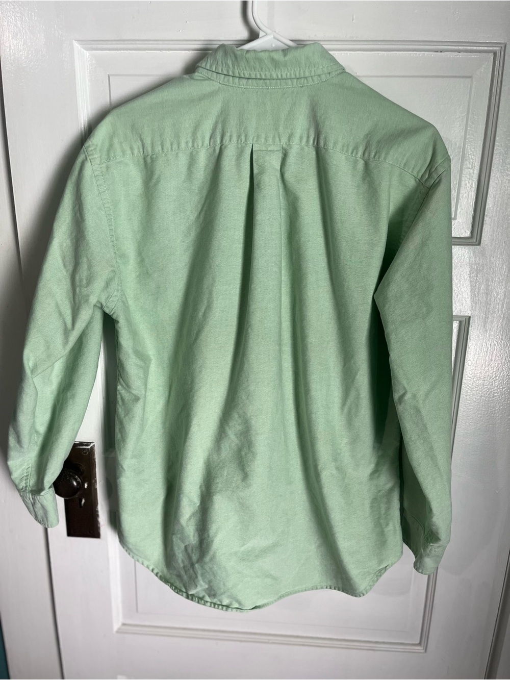Women’s Ralph Lauren Light Mint Green Button-Down Shirt with Chest Crest size 12 - Picture 2 of 6